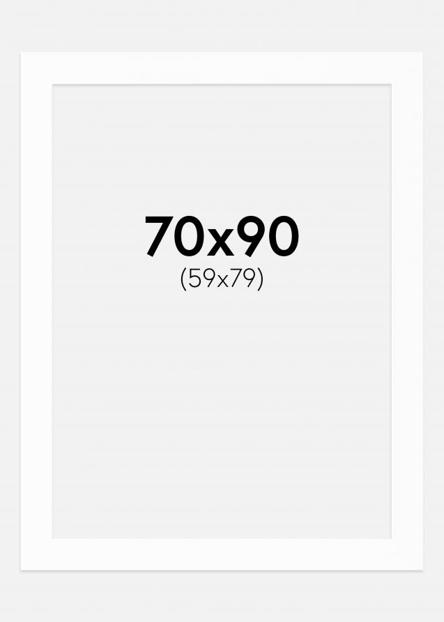 Galleri 1 Passe-partout Wit (Witte kern) 70x90 cm (59x79)