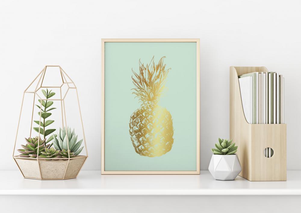 Artlink Pineapple Gold 40x50 cm