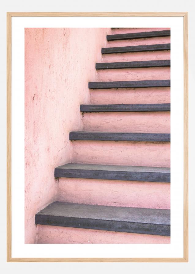 Bildverkstad Pink stairs Poster