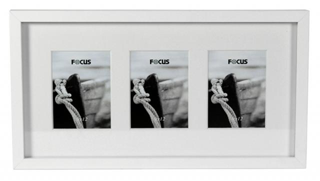 Focus Vivaldi Collagelijst Wit - 3 Foto's 10x15