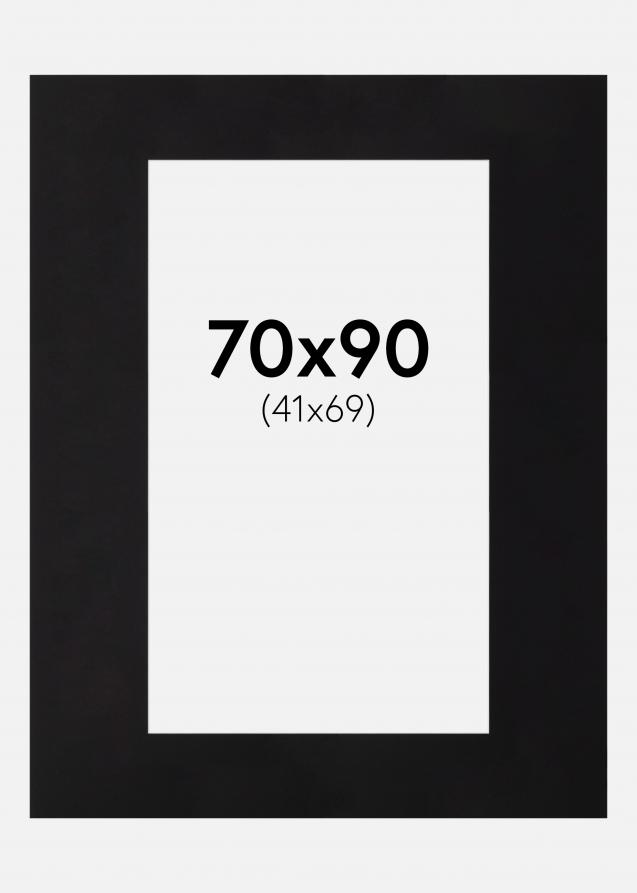 Galleri 1 Passe-partout Zwart (Witte kern) 70x90 cm (41x69)