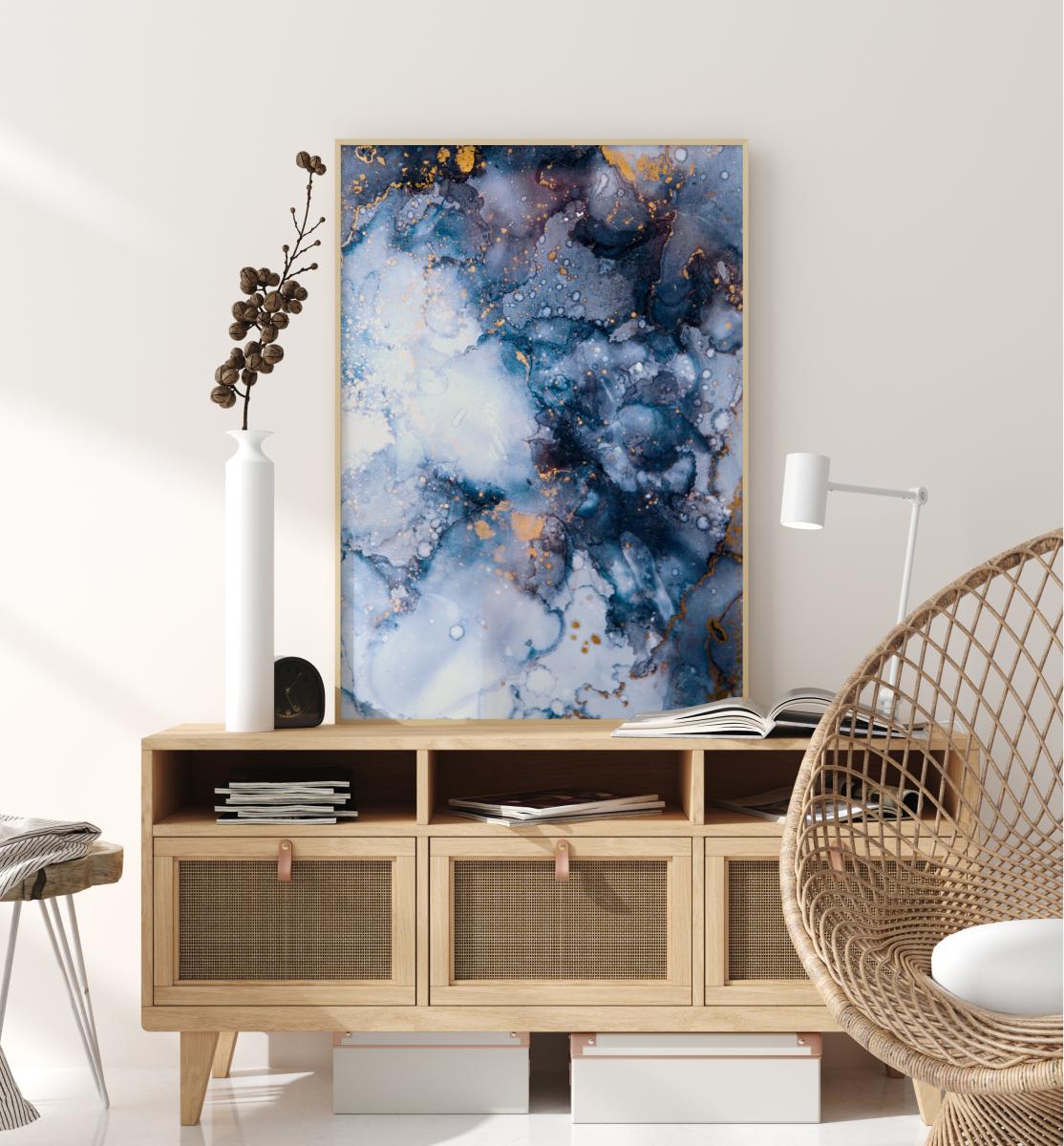Lagervaror egen produktion Blue is the color Poster