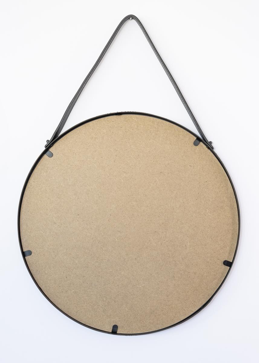 House Nordic Spiegel Trapani Zwart 38 cm Ø