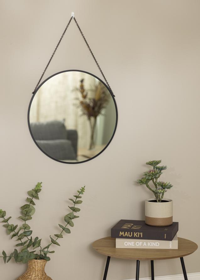 Artlink Ronde Spiegel Modern Zwart 51 cm Ø