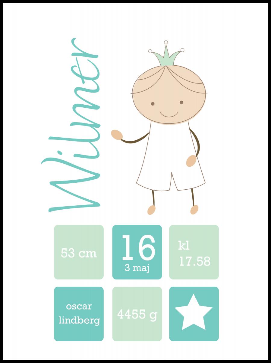 Personlig poster Crown Prince Green