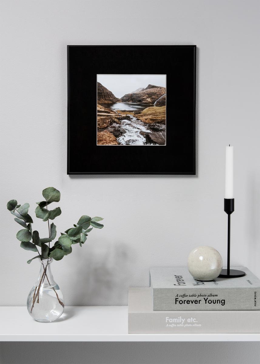 Galleri 1 Passe-partout XL Zwart (Witte kern) 30x30 cm (14x14)