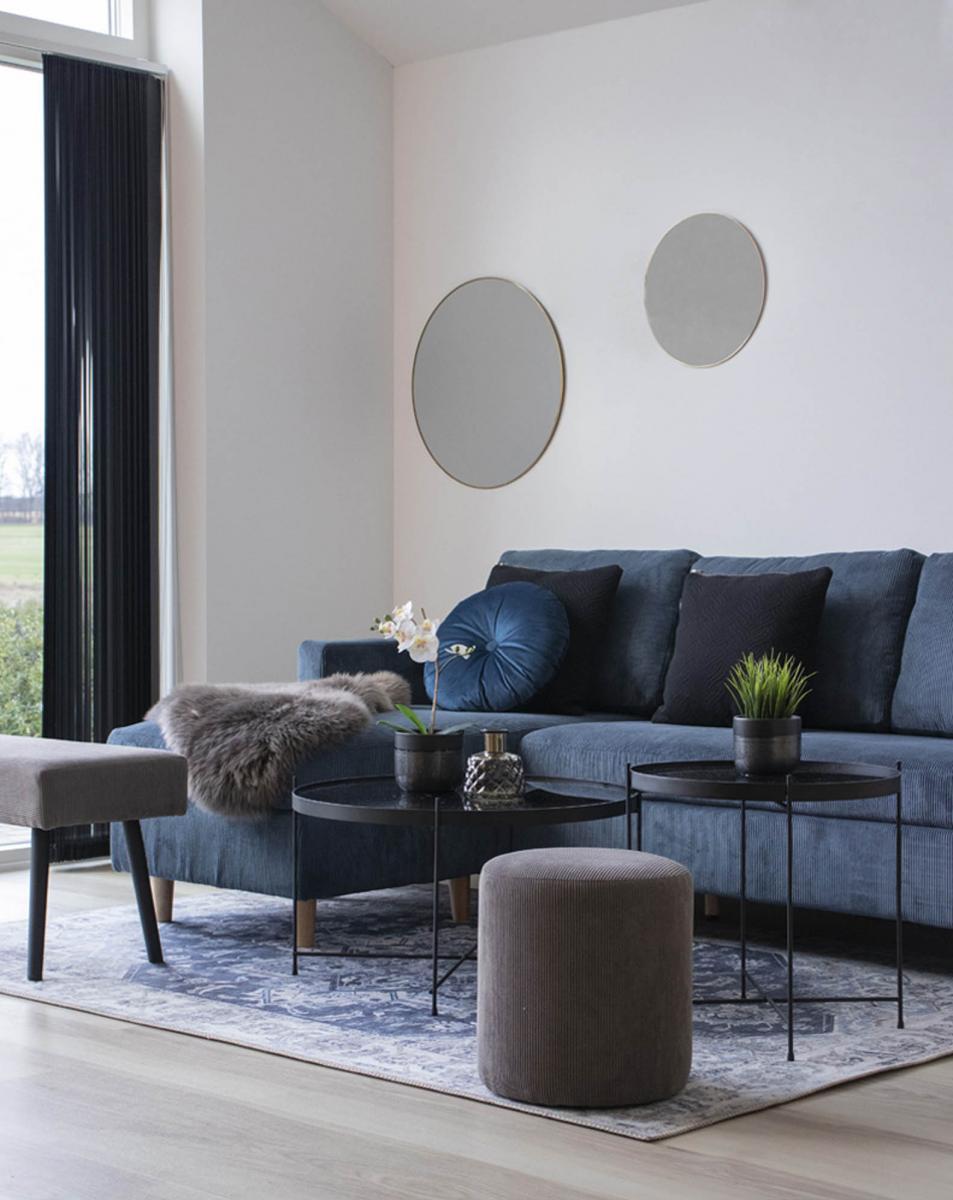 House Nordic Salontafel Venezia 48x48 cm - Zwart
