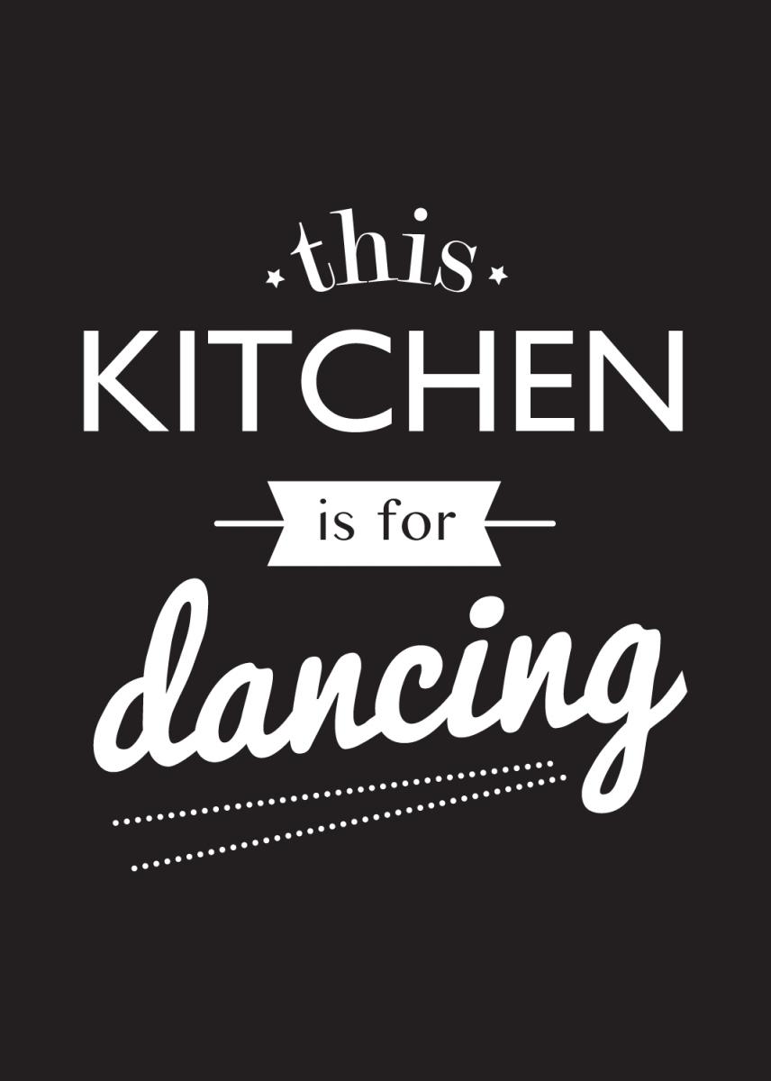 Bildverkstad This Kitchen is for Dancing Poster