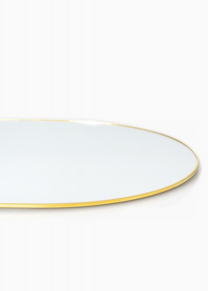 KAILA KAILA Oval Mirror - Thin Brass 35x80 cm
