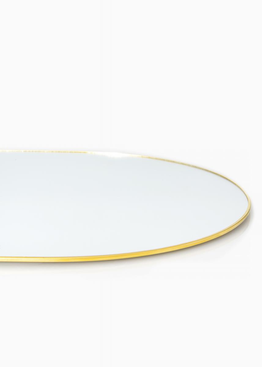 KAILA KAILA Oval Mirror - Thin Brass 35x80 cm