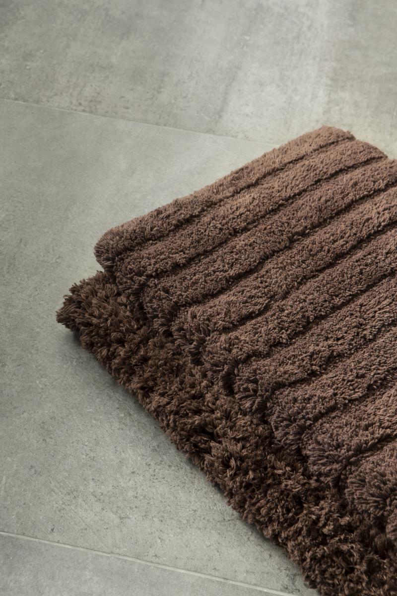 Norvi Group Badmat Stripe - Schorsbruin 60x100 cm