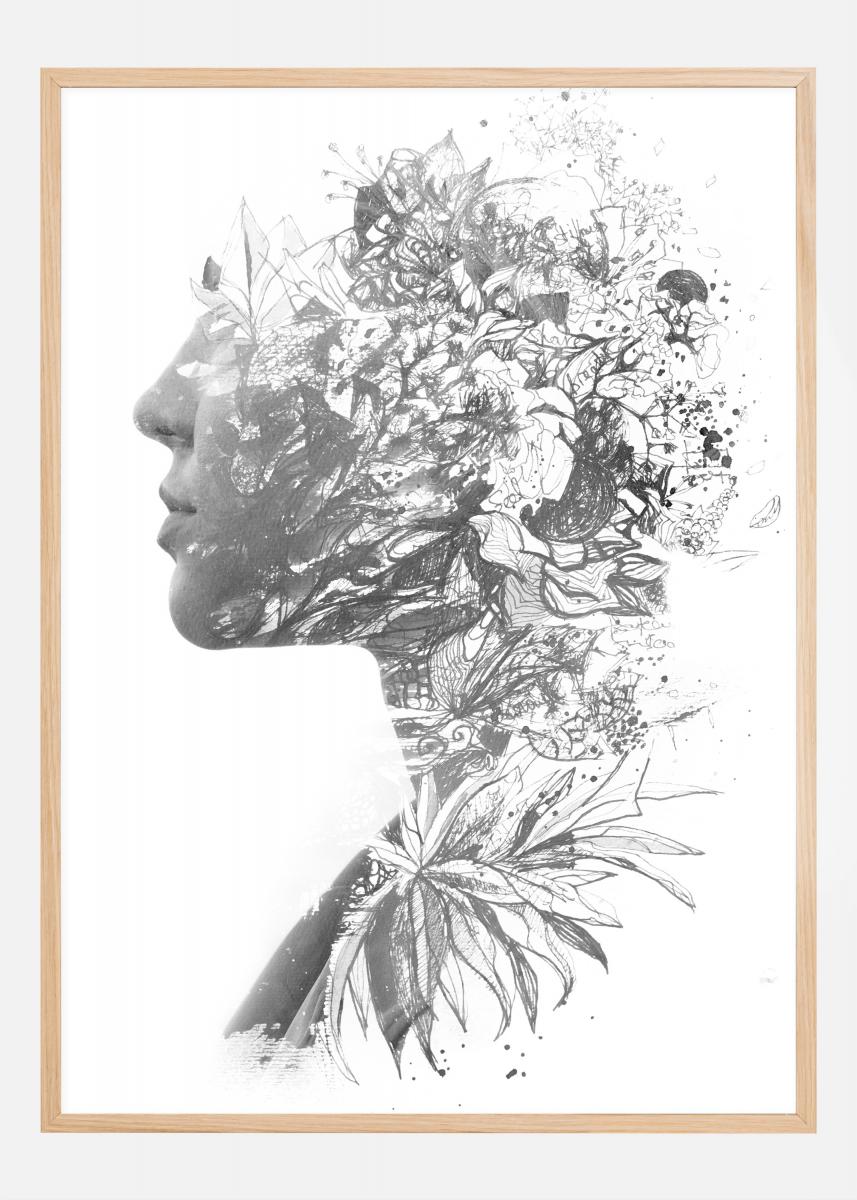 Bildverkstad Flower lady Poster