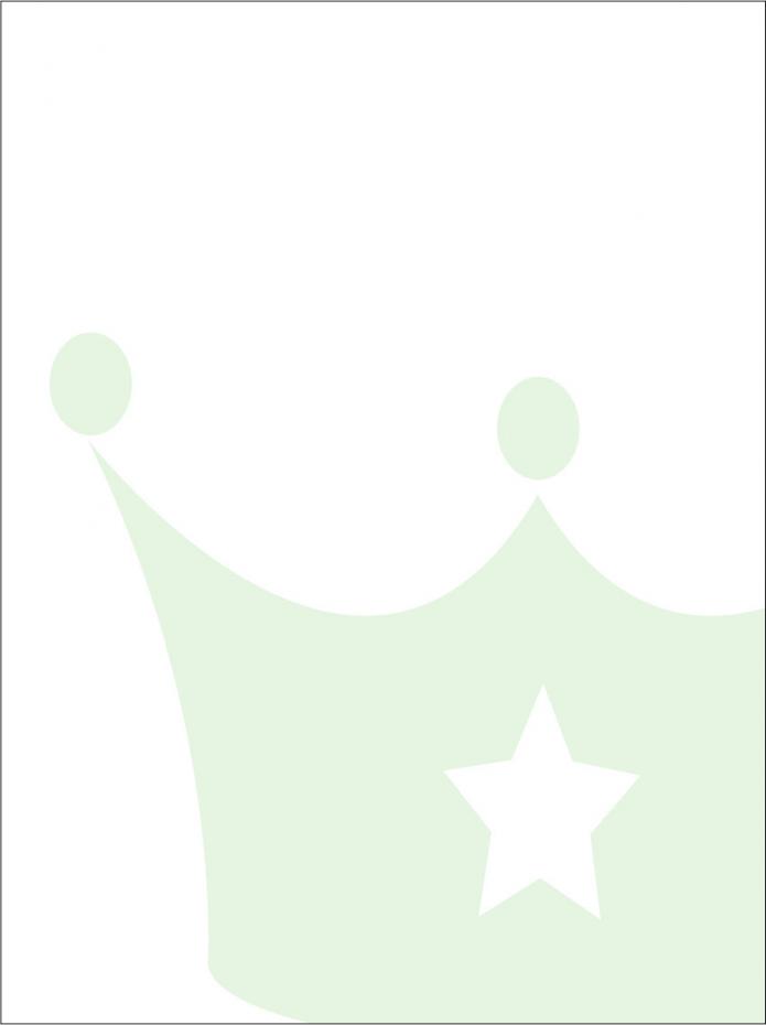 Malimi Posters Prinsenkroon - Mintgroen Poster