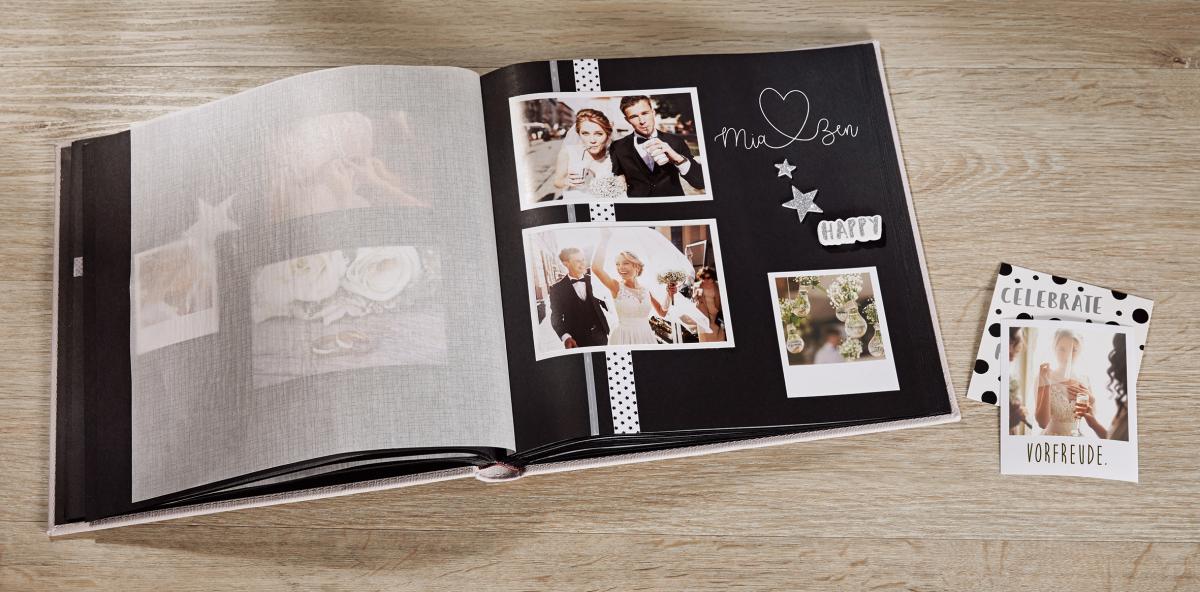 Walther Just for Love Trouwalbum - 28x30,5 cm (50 Zwarte zijden / 25 bladen)