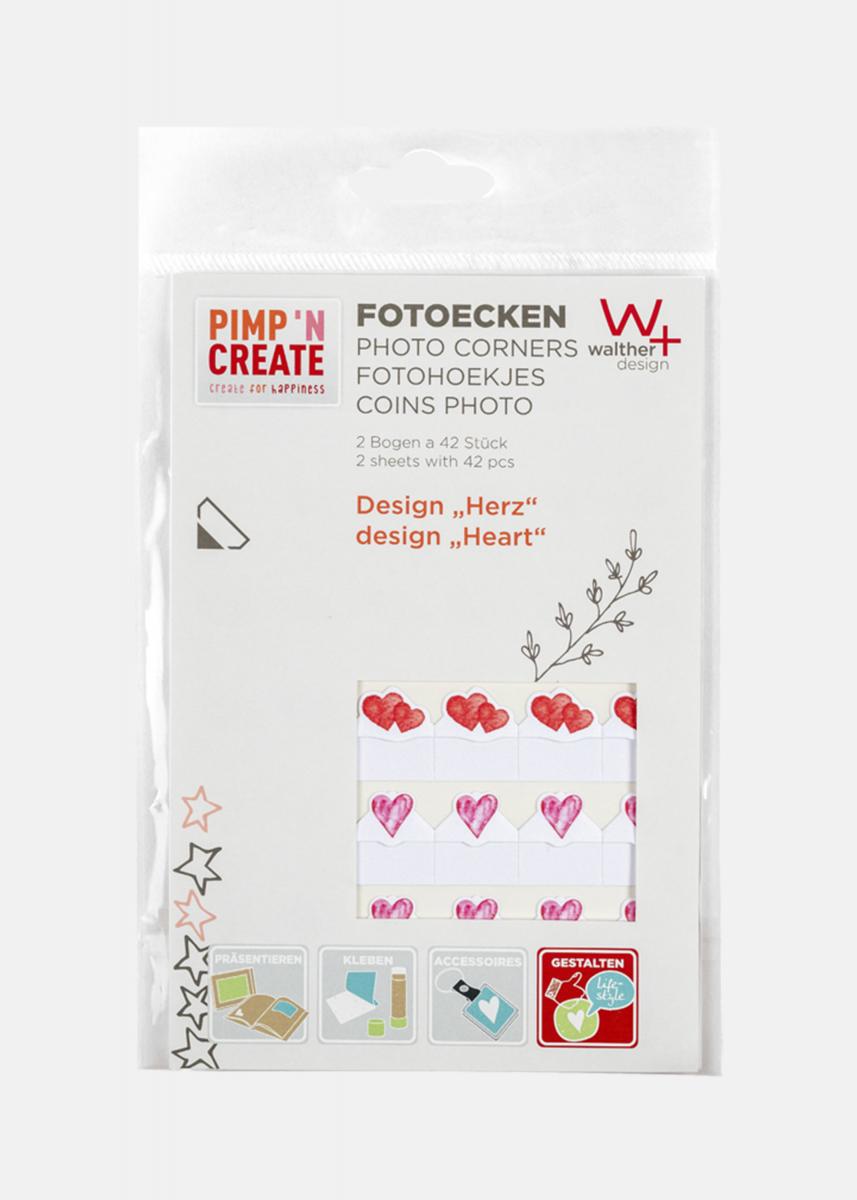 Focus Walther Fotohoekjes Harten - 84 st