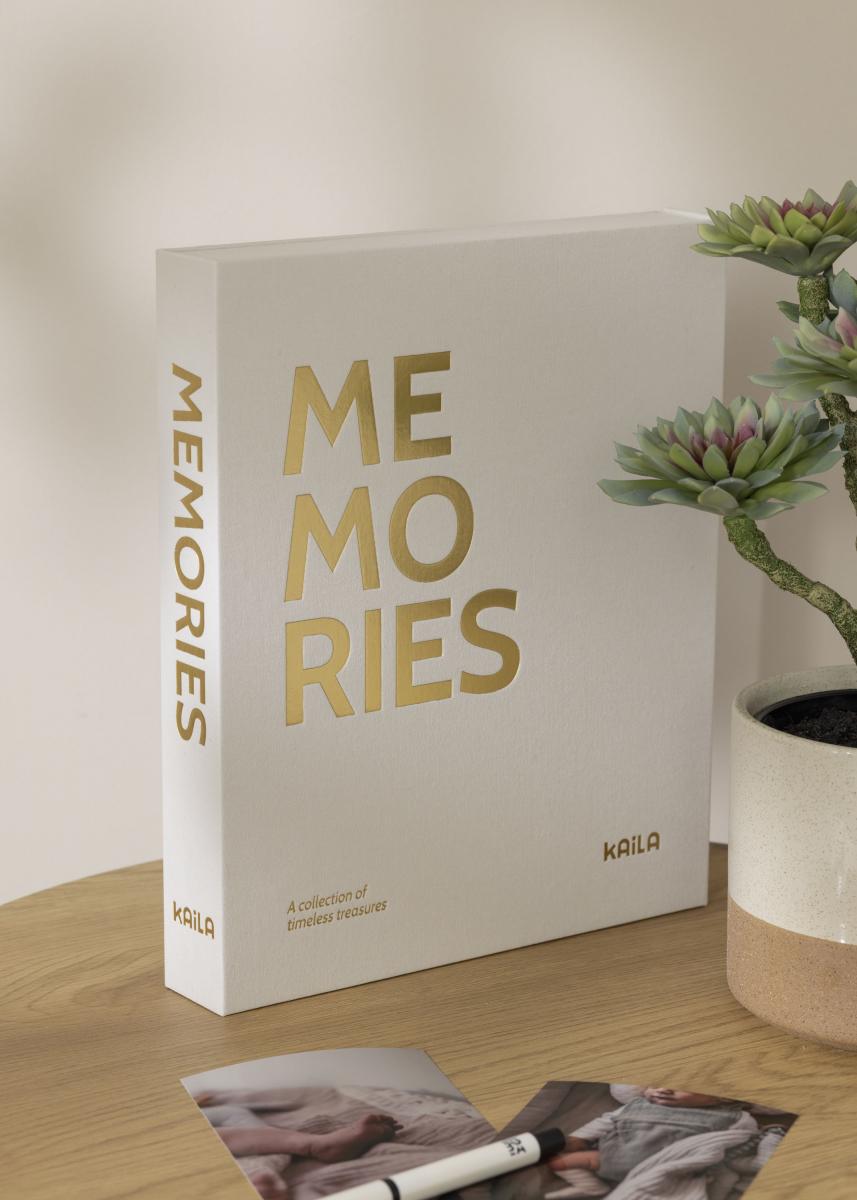 KAILA KAILA MEMORIES Cream - Coffee Table Photo Album (60 Zwarte zijden)