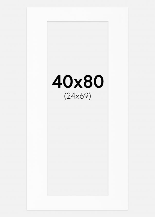Artlink Passe-partout Wit Standard (Witte kern) 40x80 cm (24x69)