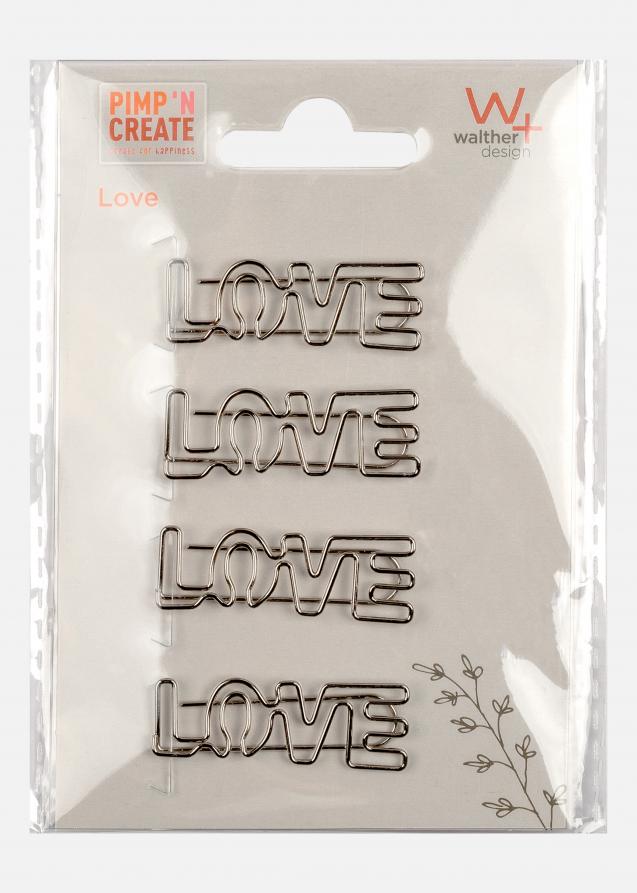 Walther PAC Metalen Paperclip LOVE Zilver