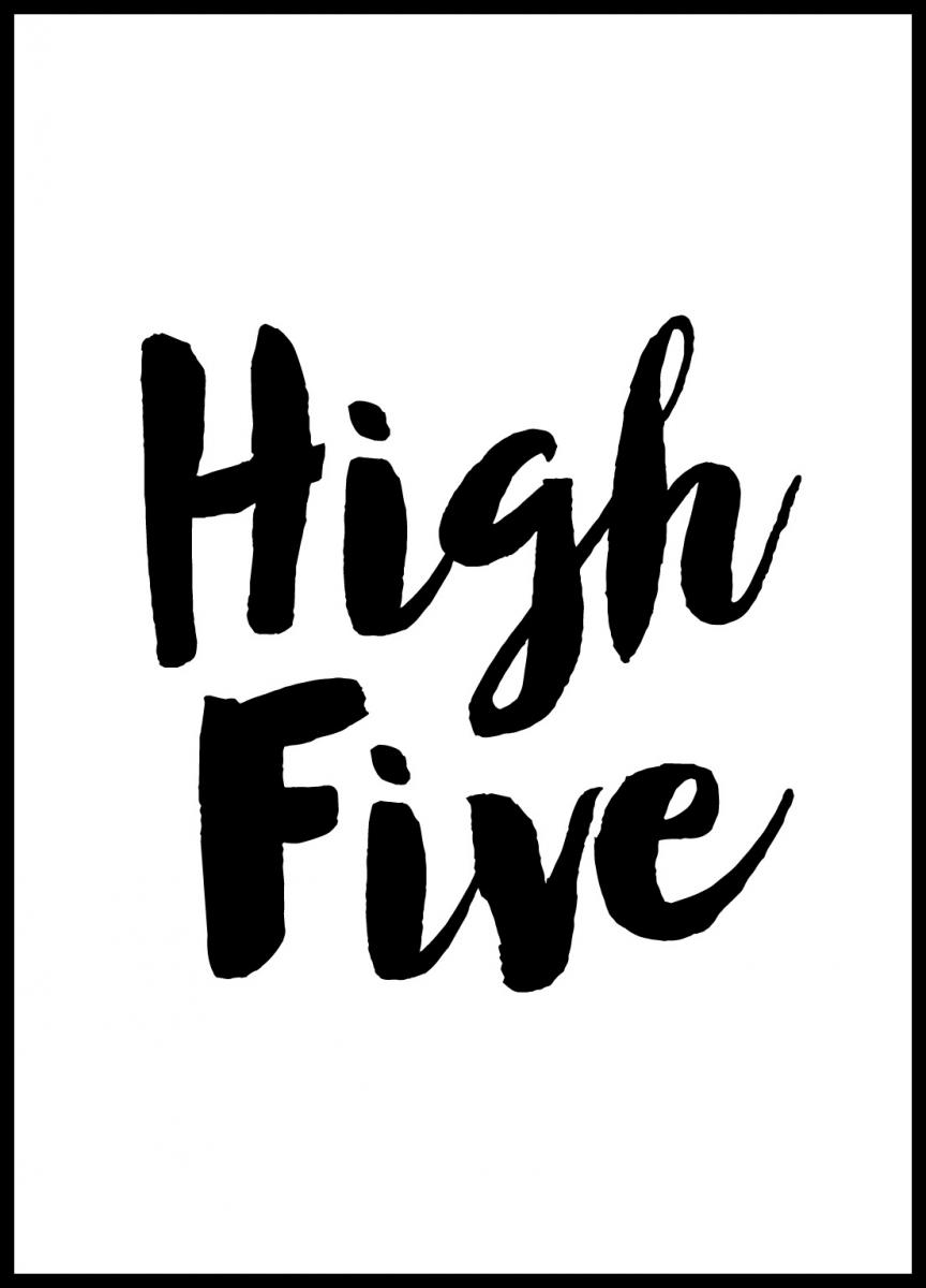 Bildverkstad High Five Poster