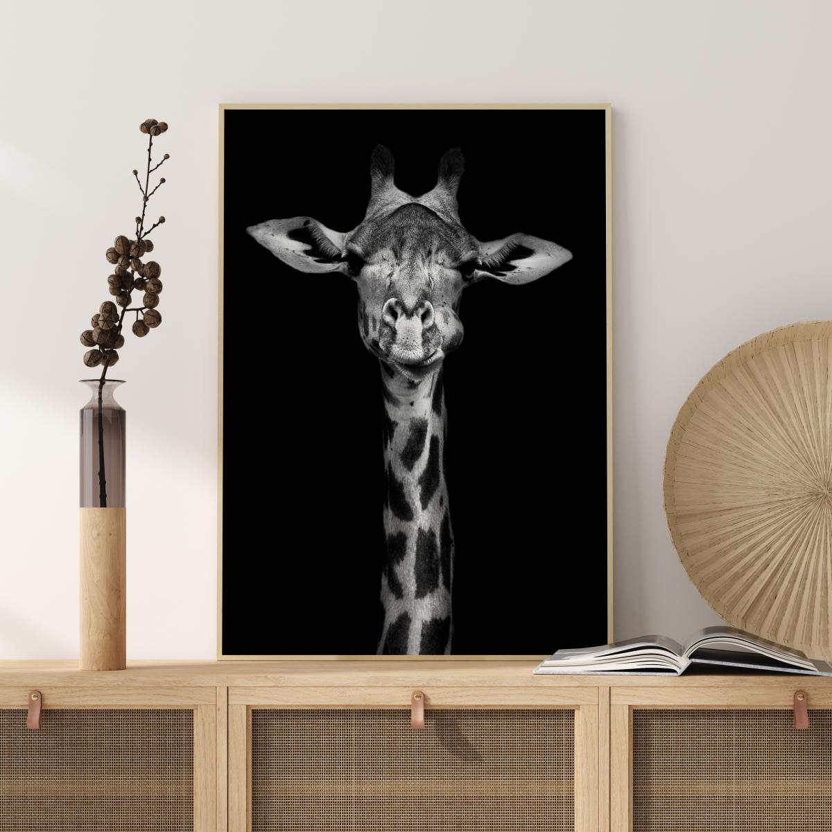 Bildverkstad Chewing Giraffe Poster