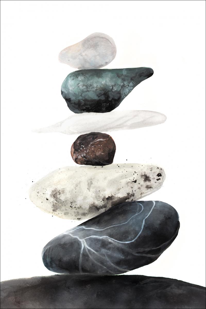 Bildverkstad Stones from the beach Poster