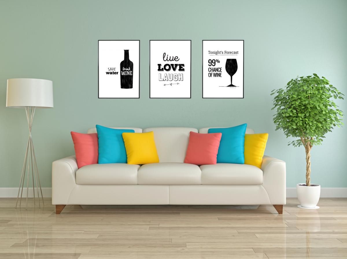 Bildverkstad Live Love Laugh Poster