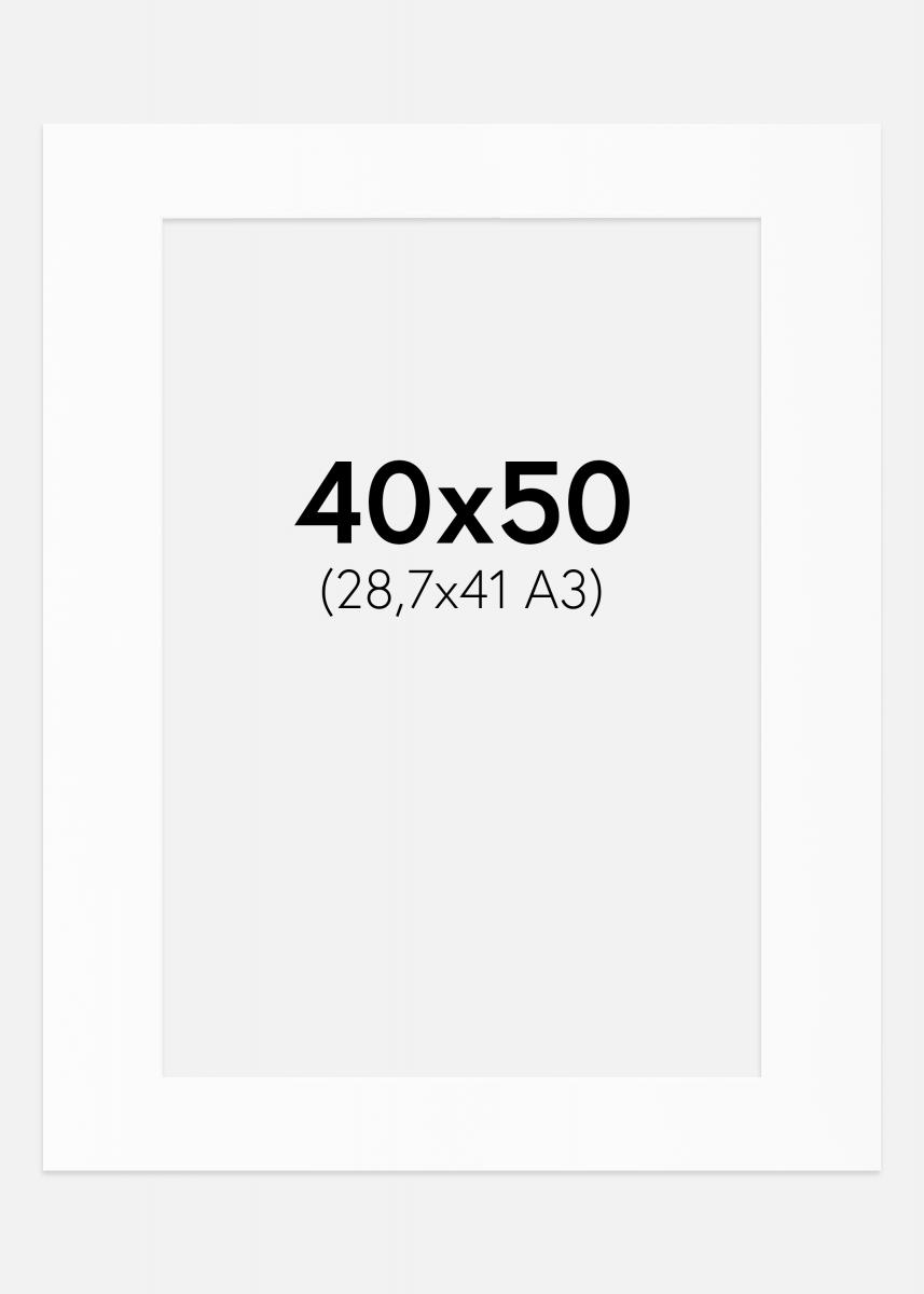 Artlink Passe-partout Wit Standaard (Witte kern) 40x50 cm (28,7x41 - A3)