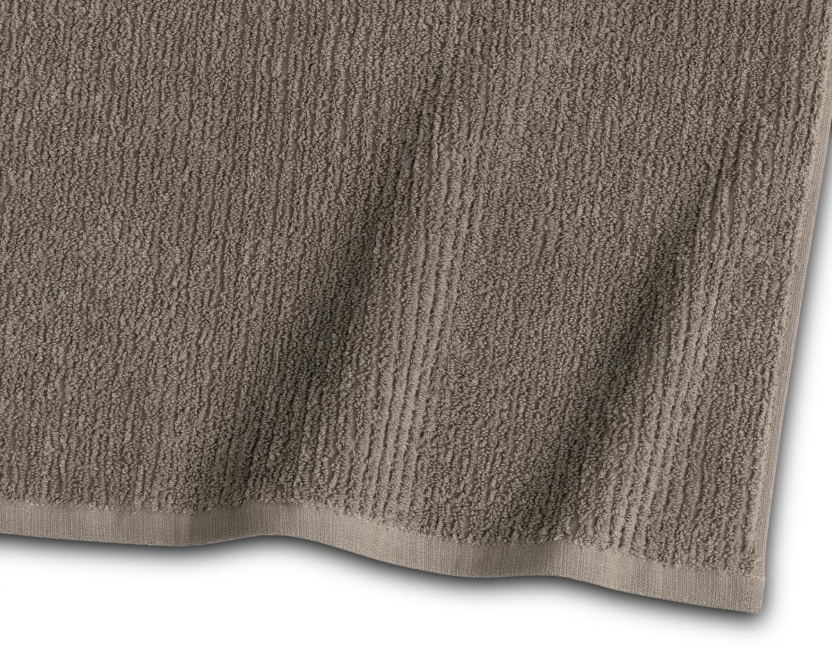 Borganäs of Sweden Badhanddoek Stripe Badstof - Bruin 65x130 cm