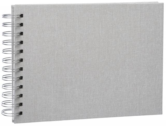 Focus Base Line Canvas Wire-O Beige 23x17 cm (40 Witte zijden / 20 Bladen)
