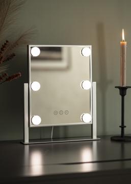KAILA KAILA Make-up spiegel Hollywood 6 Zilver 25x30 cm