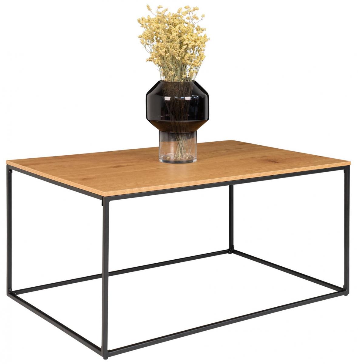 House Nordic Salontafel Vita 60x90 cm - Zwart/Eiken