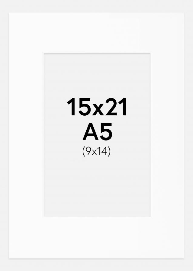 Artlink Passe-partout Wit Standard (Witte kern) A5 15x21 cm (9x14)