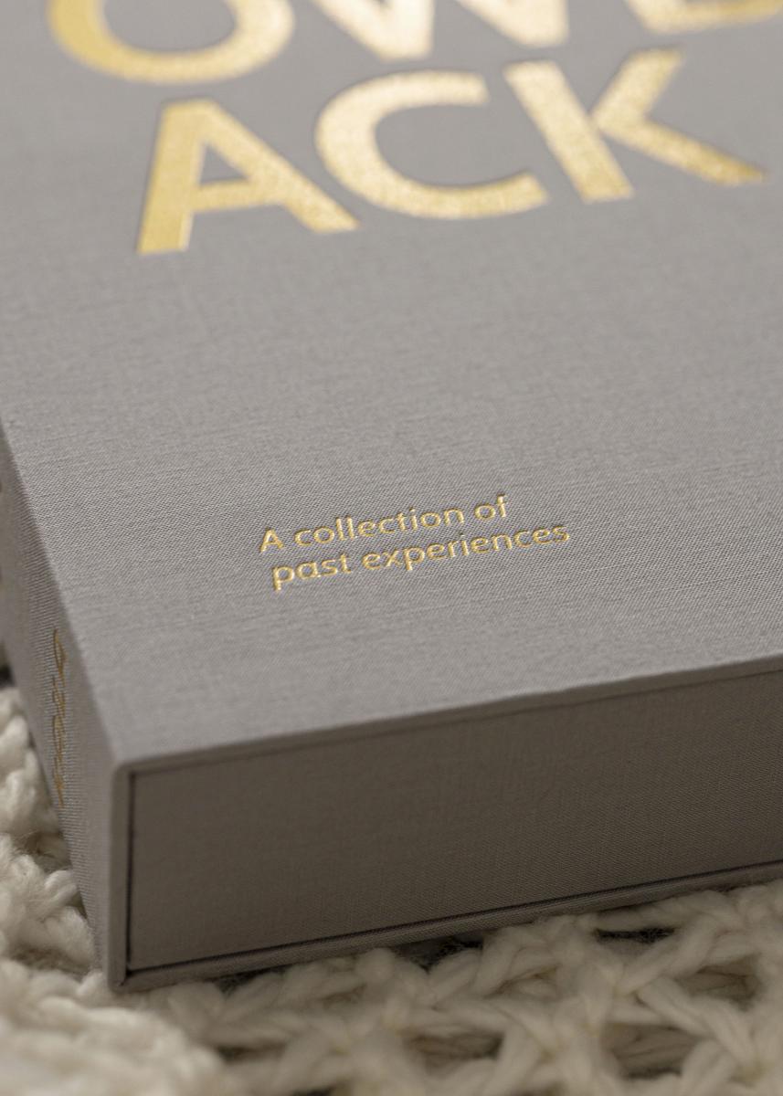 KAILA KAILA THROWBACK Grey - Coffee Table Photo Album (60 Zwarte zijden)