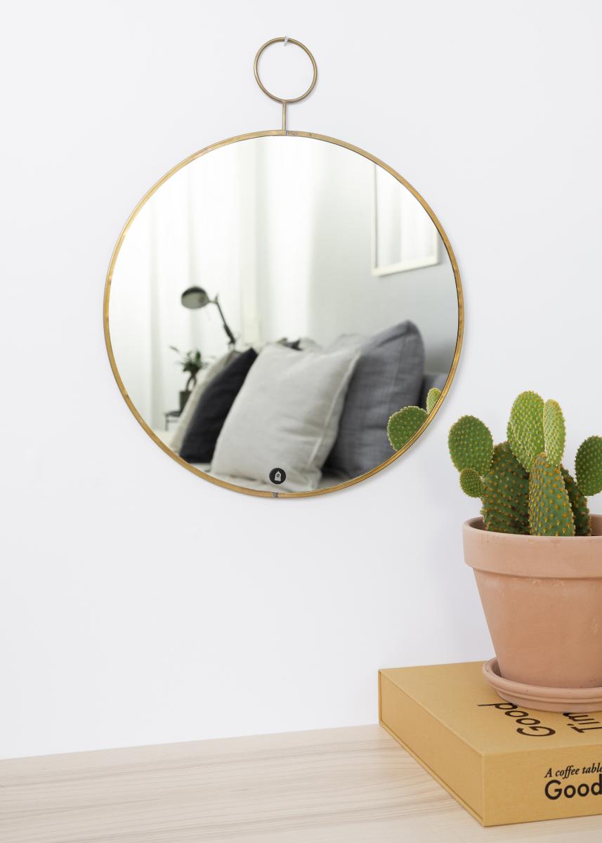 House Doctor Spiegel House Doctor The Loop Messing 32 cm Ø