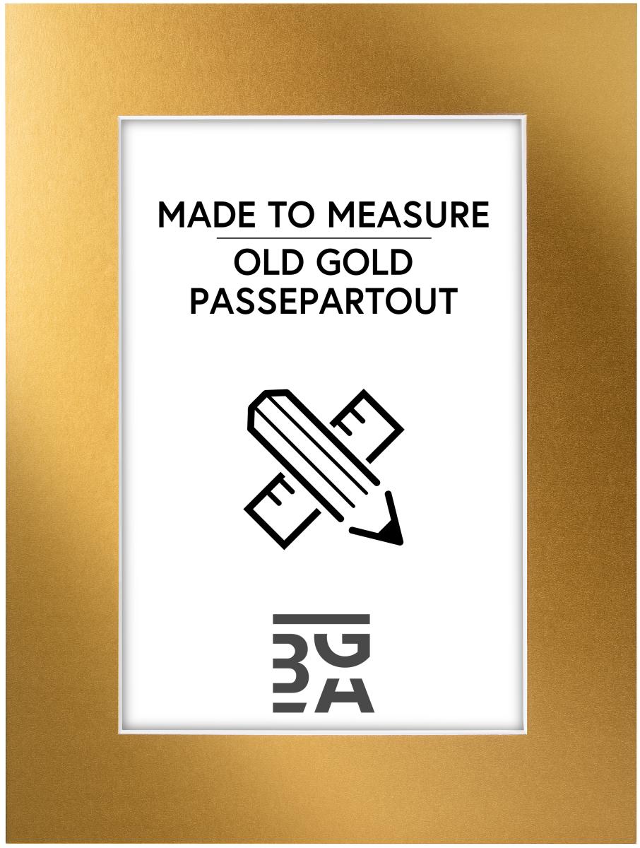 Egen tillverkning - Passepartouter Passe-partout Old Gold - Op maat gemaakt