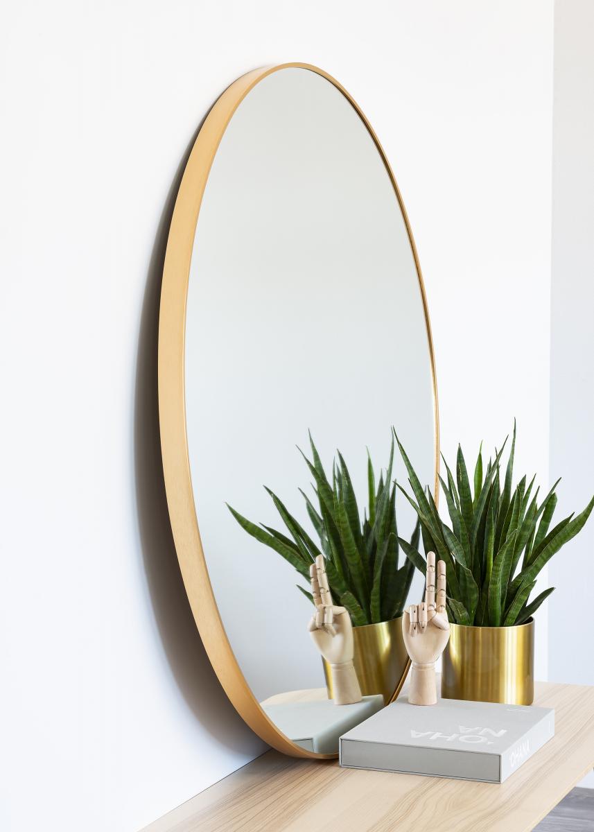 KAILA KAILA Round Mirror - Edge Gold 110 cm Ø