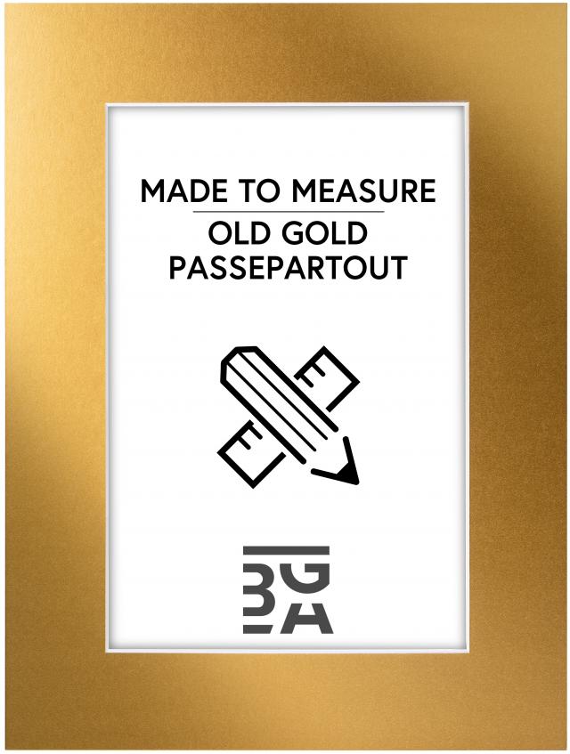 Egen tillverkning - Passepartouter Passe-partout Old Gold - Op maat gemaakt