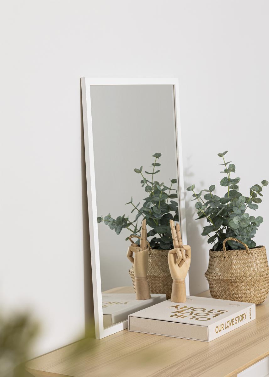 Galleri 1 Spiegel White Wood 50x70 cm