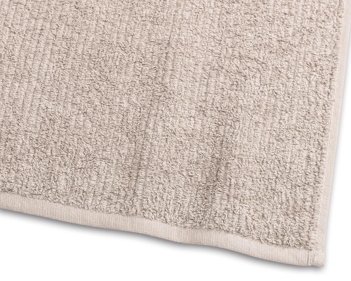 Borganäs of Sweden Gastendoek Stripe Badstof - Zandkleur 30x50 cm