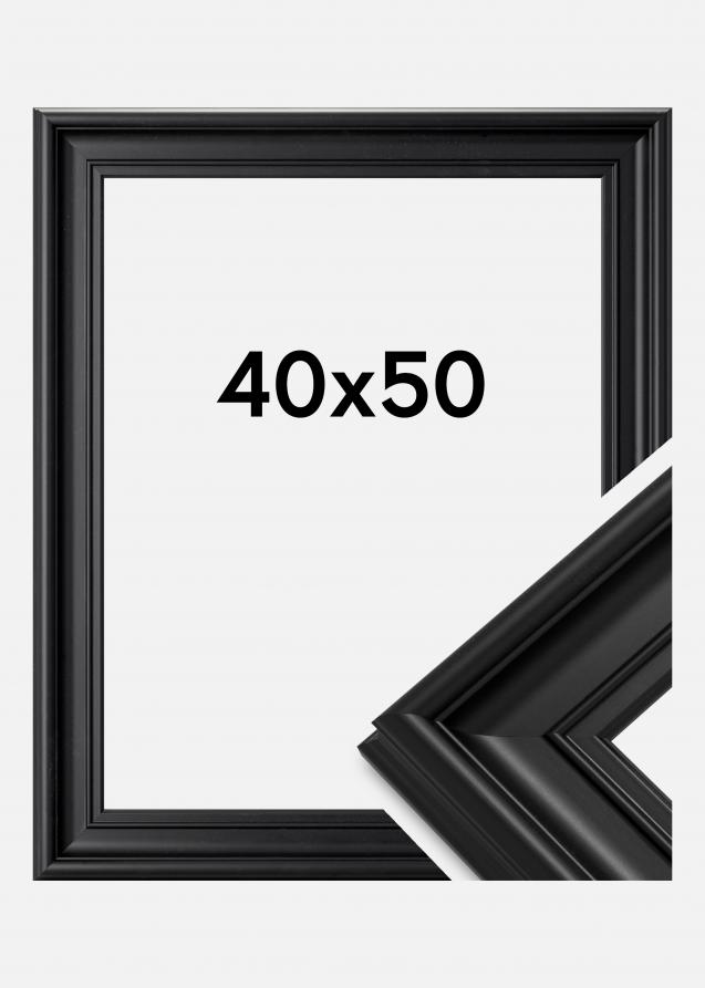 Galleri 1 Fotolijst Mora Premium Acrylglas Zwart 40x50 cm