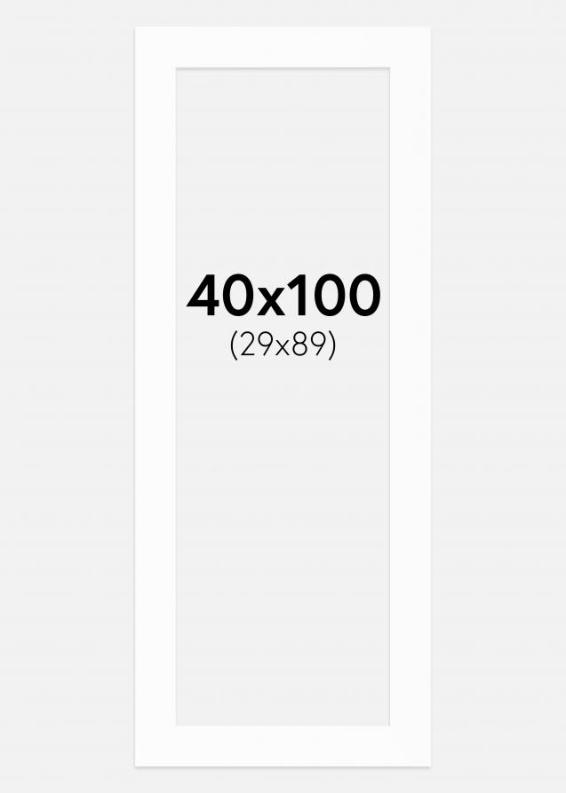 Galleri 1 Passe-partout Wit (Witte kern) 40x100 cm (29x89)