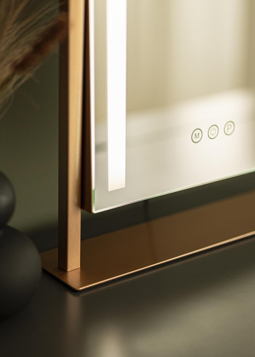 KAILA KAILA Make-up spiegel Stand LED Roségoud 30x41 cm