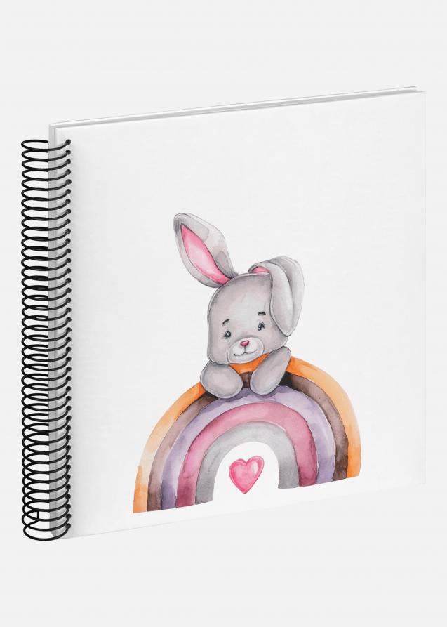 Walther Bunny Malin Spiraalalbum Wit - 24x24 cm (40 Witte zijden / 40 bladen)