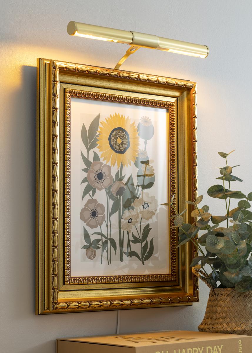 Eklunds metall Eklunds Art 2 voor lijstbreedte 60-100 cm schilderijverlichting - Messing