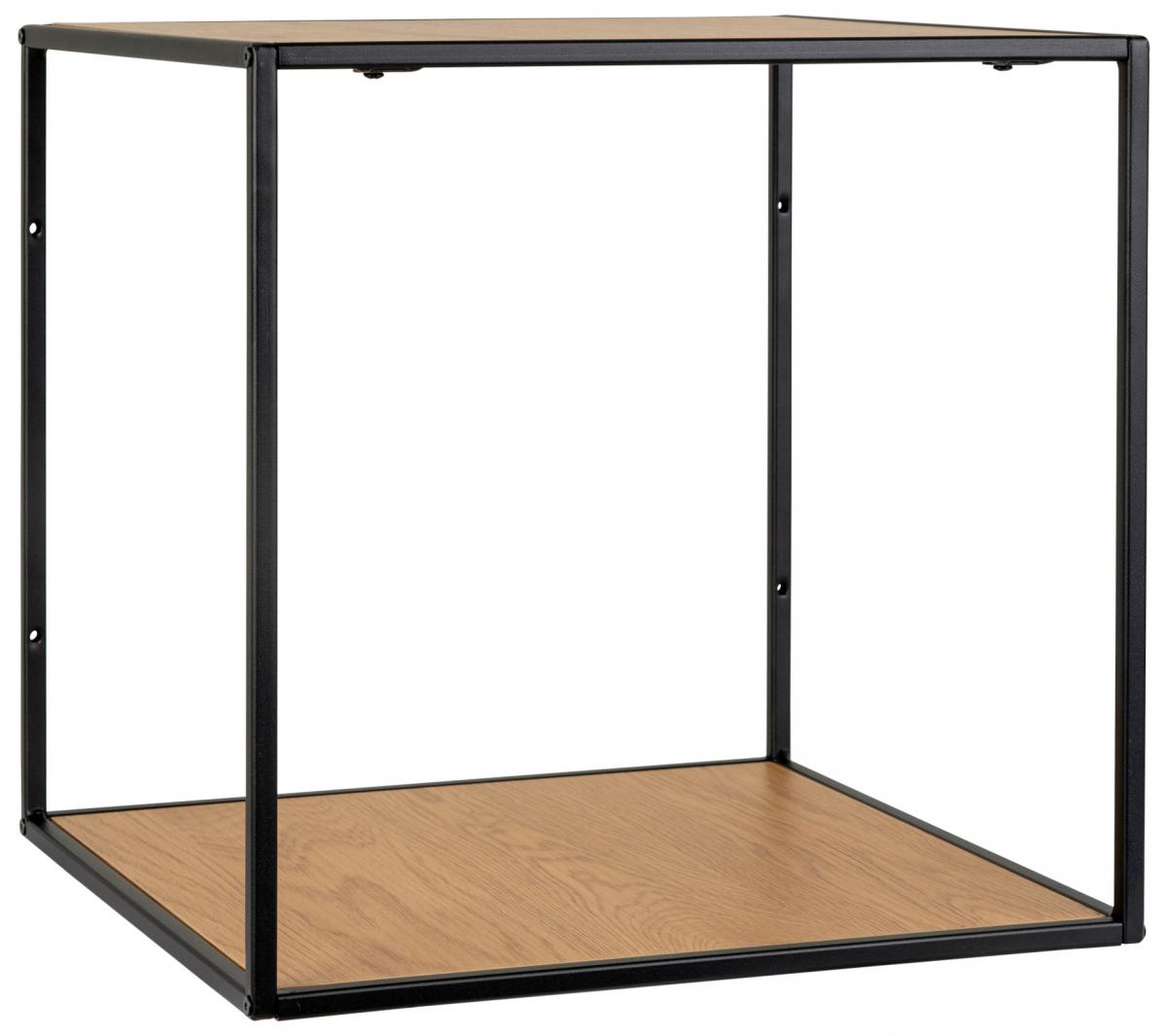 House Nordic Wandplank Vita 36x36 cm - Zwart/Eiken