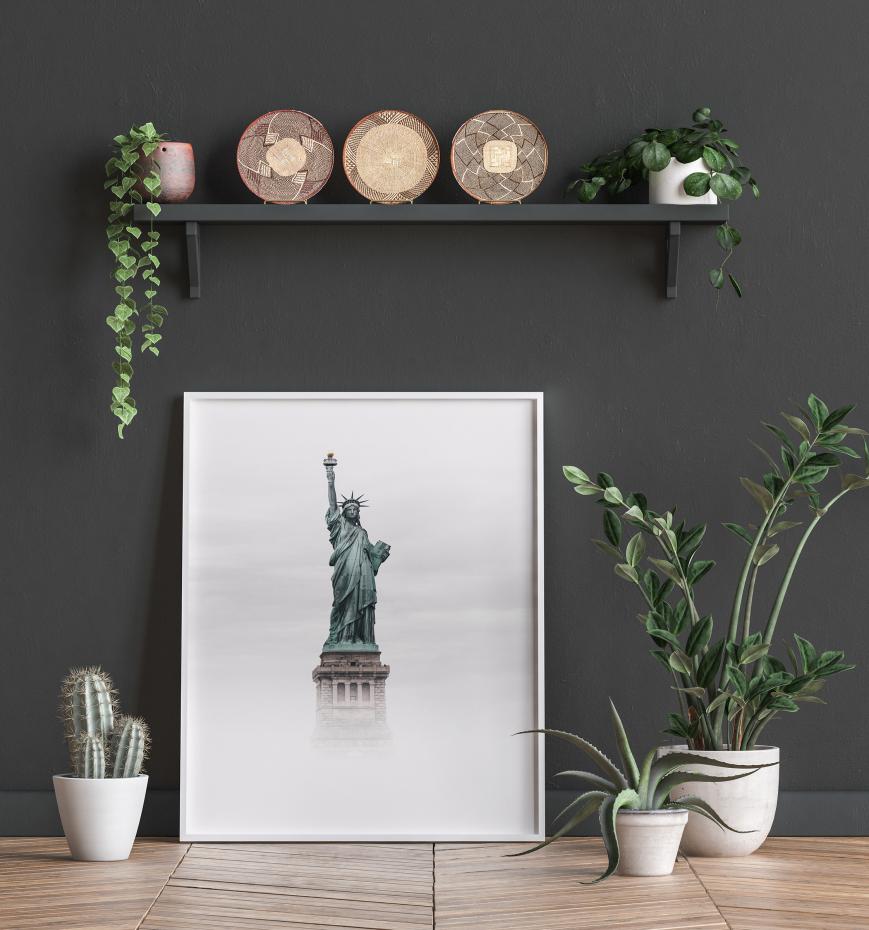 Bildverkstad Statue of Liberty Foggy