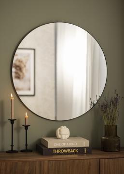 KAILA KAILA Round Mirror - Thin Black 80 cm 