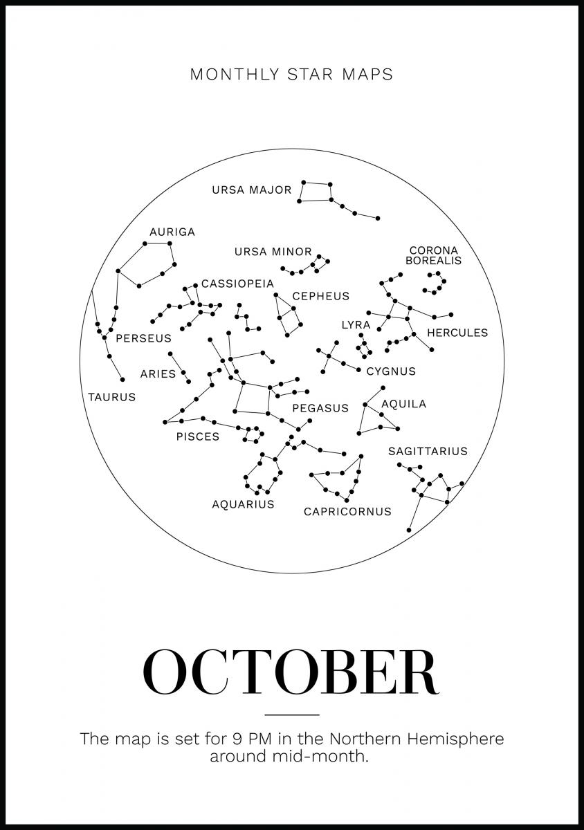 Bildverkstad Monthly star October Poster