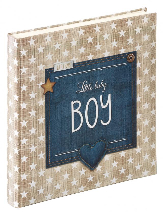 Walther Little Babyalbum Boy Blauw - 28x30,5 cm (50 Witte pagina's / 25 bladen)