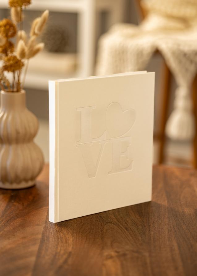 Goldbuch White Love Gastenboek - 23x25 cm (176 Witte zijden / 88 bladen)